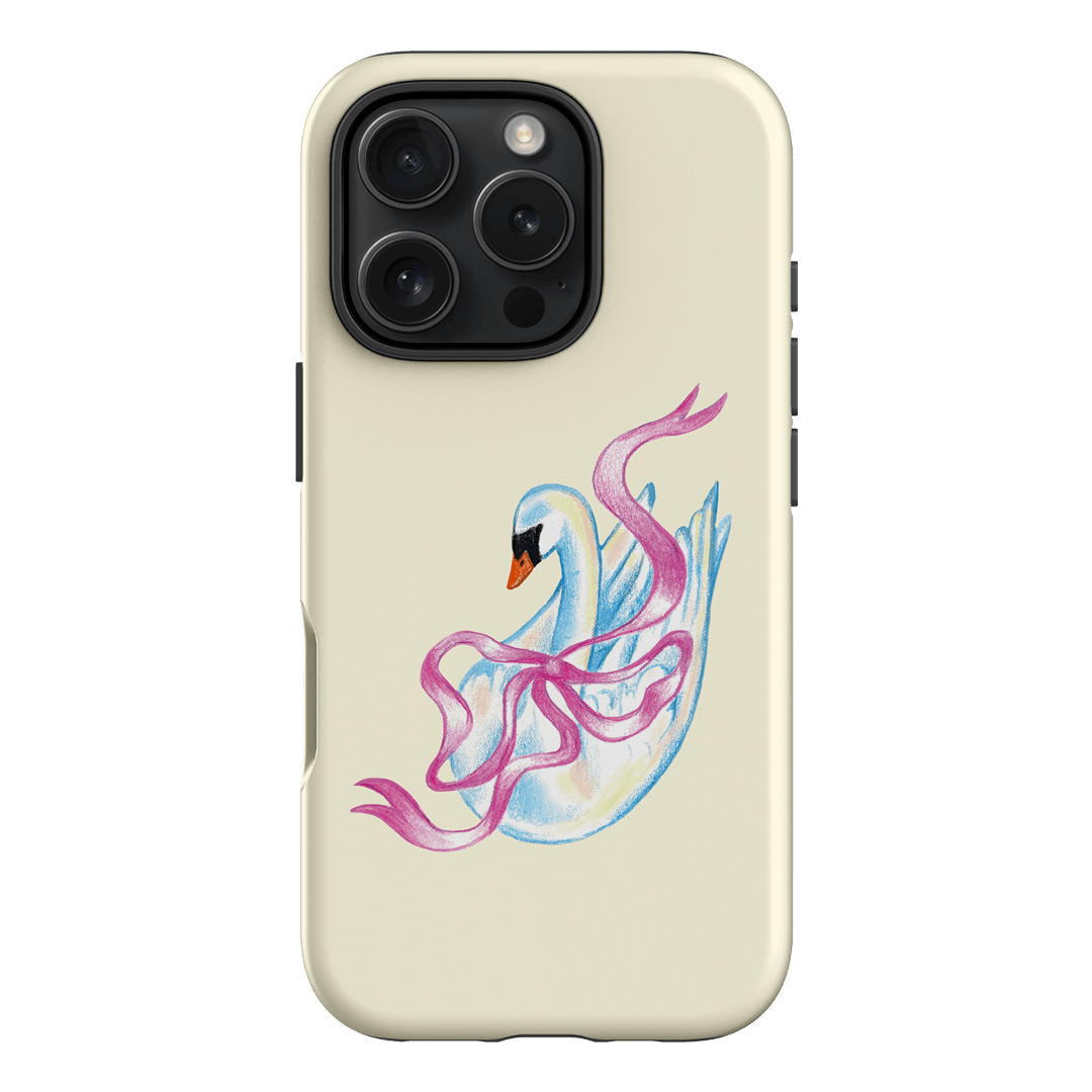 Satin Swan Printed Phone Cases iPhone 16 Pro / Armoured by Femke Studio - The Dairy
