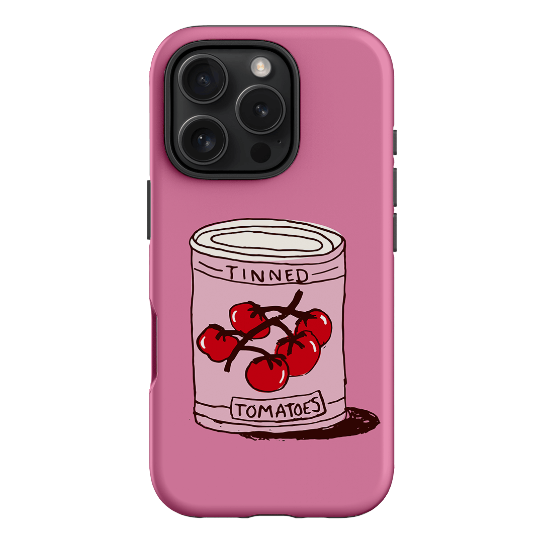 Saucy Pink Printed Phone Cases iPhone 16 Pro / Armoured by The Dairy - The Dairy