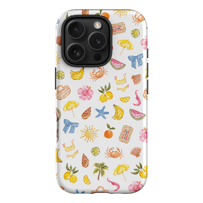Summer Icons Printed Phone Cases iPhone 16 Pro / Armoured by Cass Deller - The Dairy