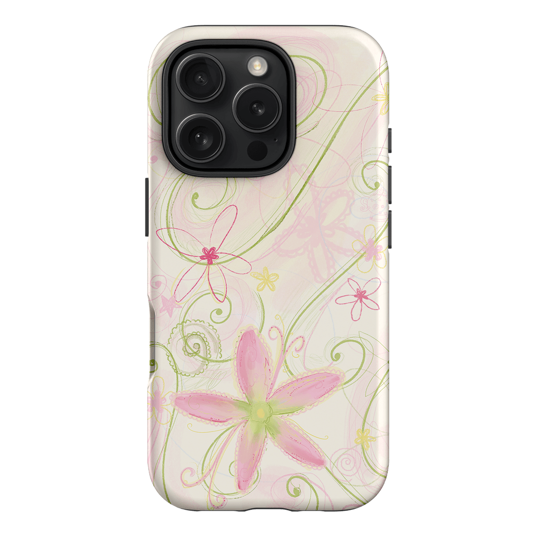 Swirl Pink Printed Phone Cases iPhone 16 Pro / Armoured by Kayla Carr - The Dairy
