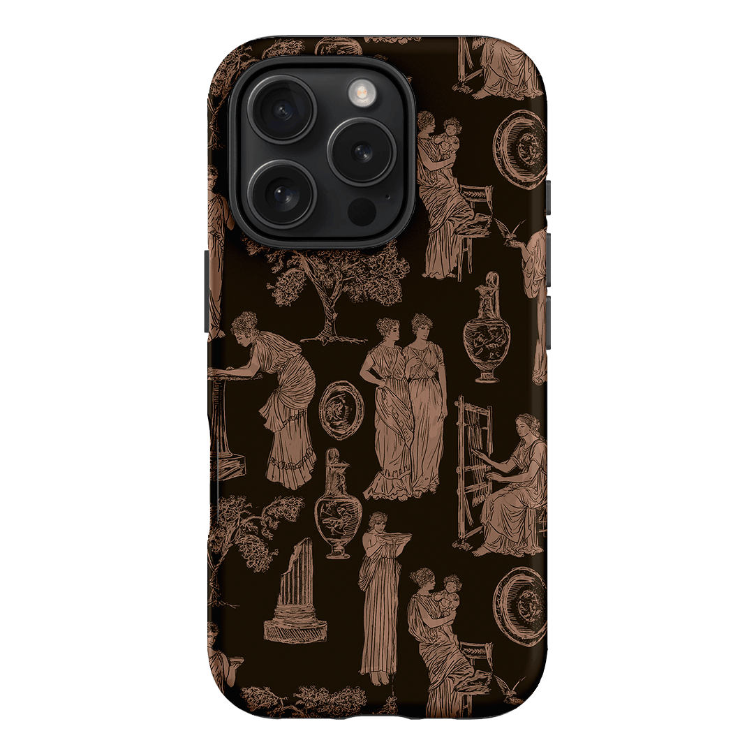 Symposium Burnt Umber Printed Phone Cases iPhone 16 Pro / Armoured by Veronica Tucker - The Dairy
