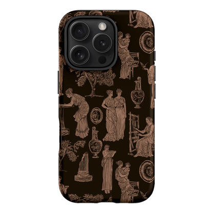 Symposium Burnt Umber Printed Phone Cases iPhone 16 Pro / Armoured by Veronica Tucker - The Dairy
