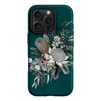 Teal Native Printed Phone Cases iPhone 16 Pro / Armoured by Typoflora - The Dairy