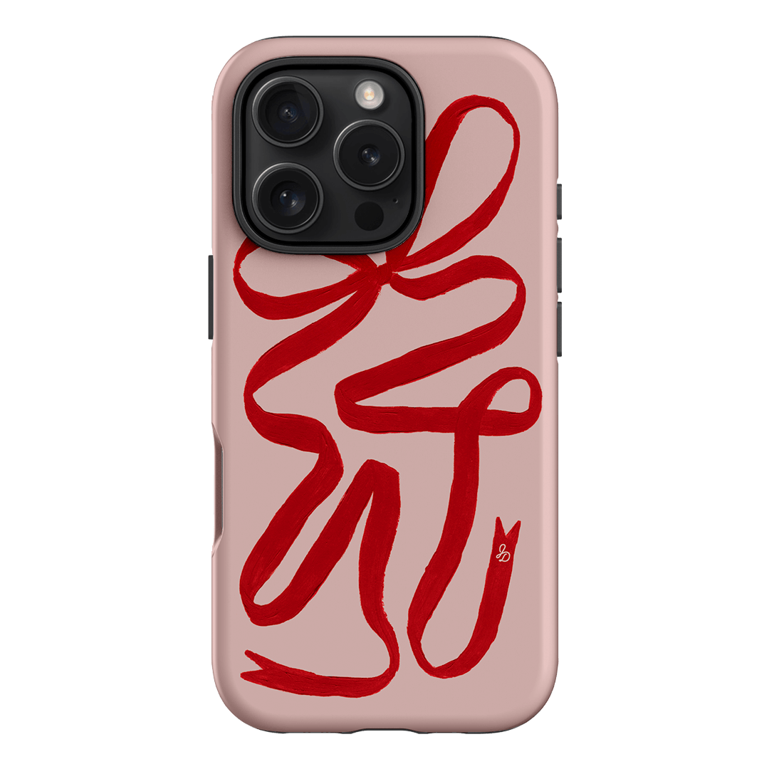 Valentine Ribbon Printed Phone Cases iPhone 16 Pro / Armoured by Jasmine Dowling - The Dairy