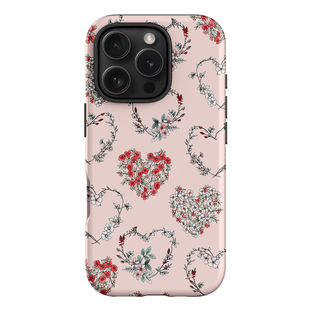 Wild Heart Wreath Printed Phone Cases iPhone 16 Pro / Armoured by Typoflora - The Dairy