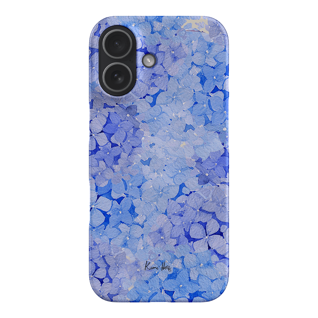 Hydrangea Blue Printed Phone Cases iPhone 17 / Snap by Kerrie Hess - The Dairy