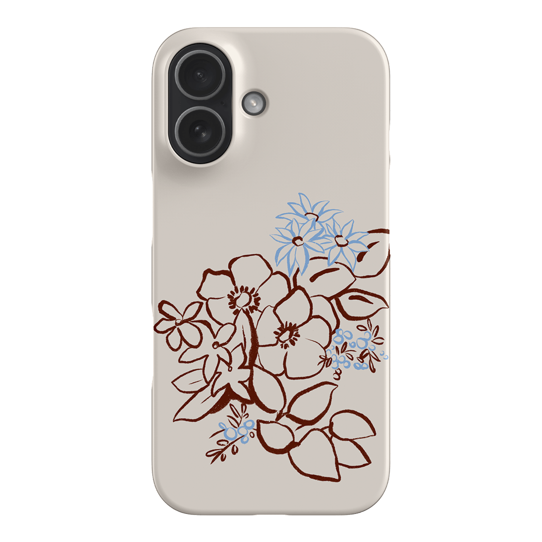 Cream Posy Printed Phone Cases iPhone 17 / Snap by Typoflora - The Dairy