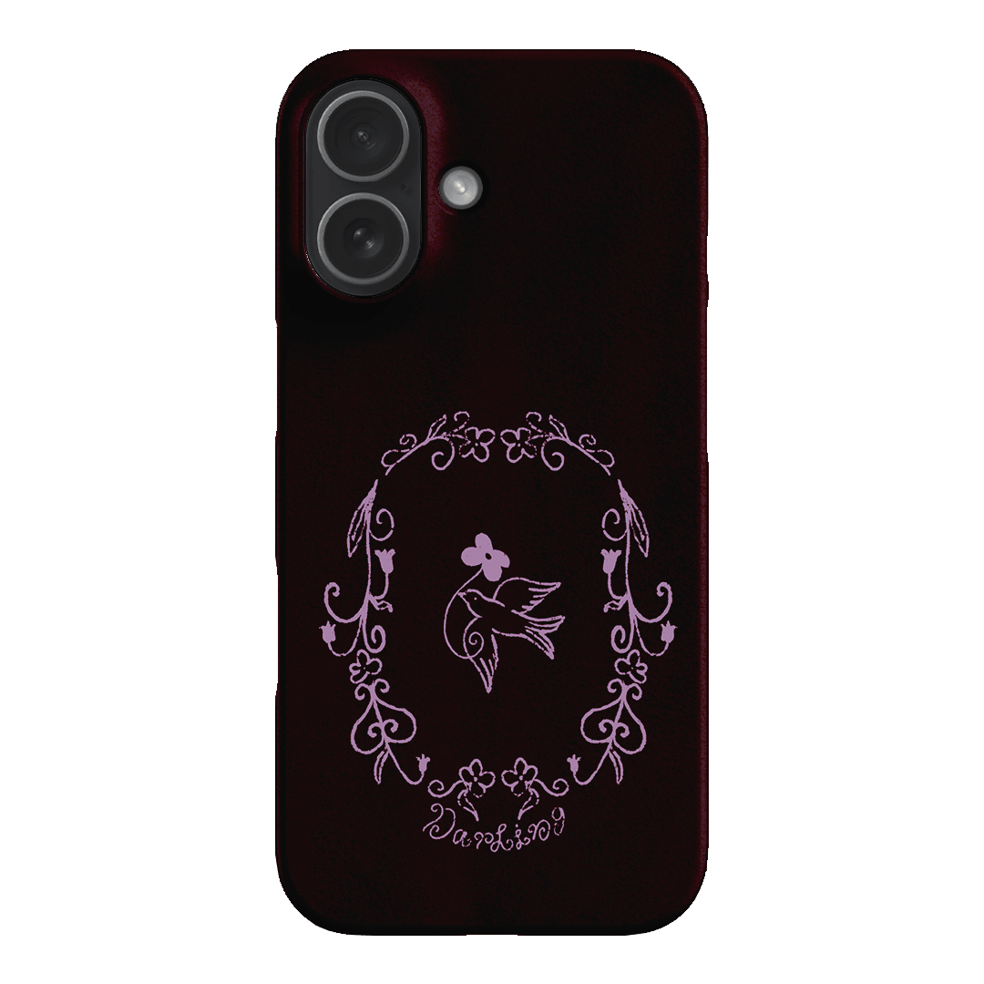 Darling Burgundy Printed Phone Cases by The Dairy - The Dairy
