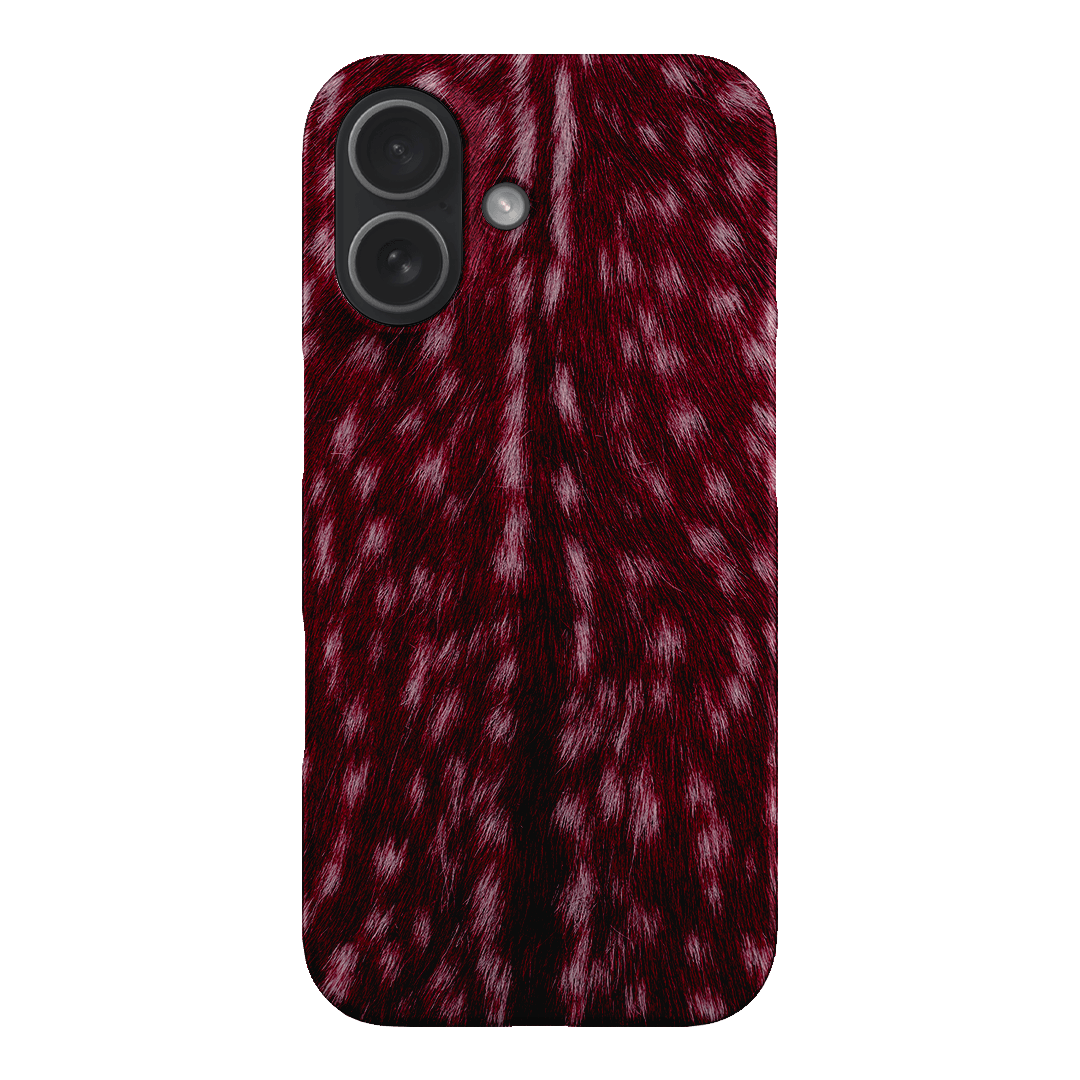 Fawn Burgundy Printed Phone Cases iPhone 17 / Snap by The Dairy - The Dairy