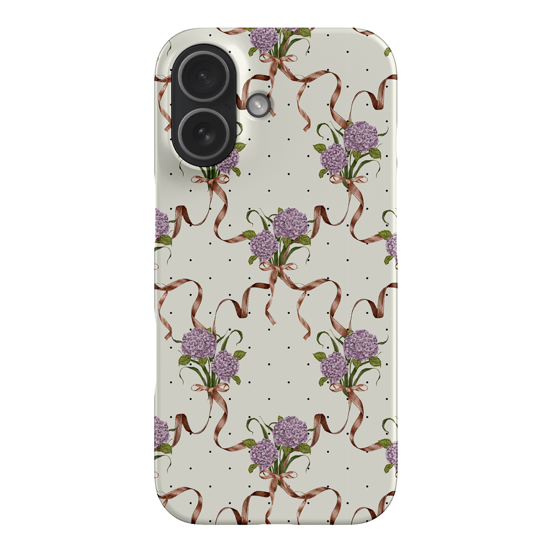 Hydrangea Ribbon Printed Phone Cases iPhone 17 / Snap by Veronica Tucker - The Dairy