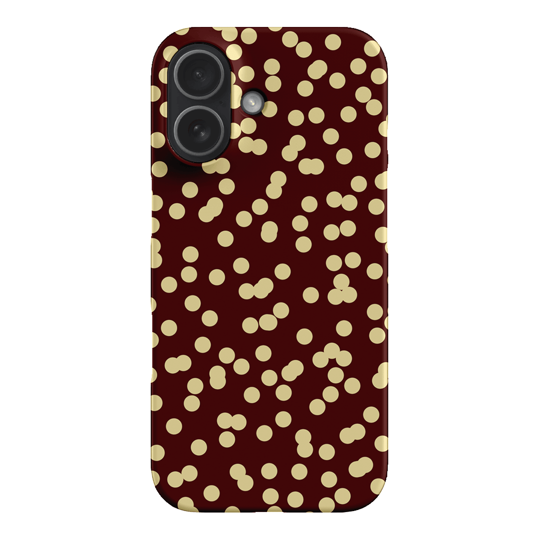 Mini Confetti Burgundy Butter Printed Phone Cases iPhone 17 / Snap by Veronica Tucker - The Dairy