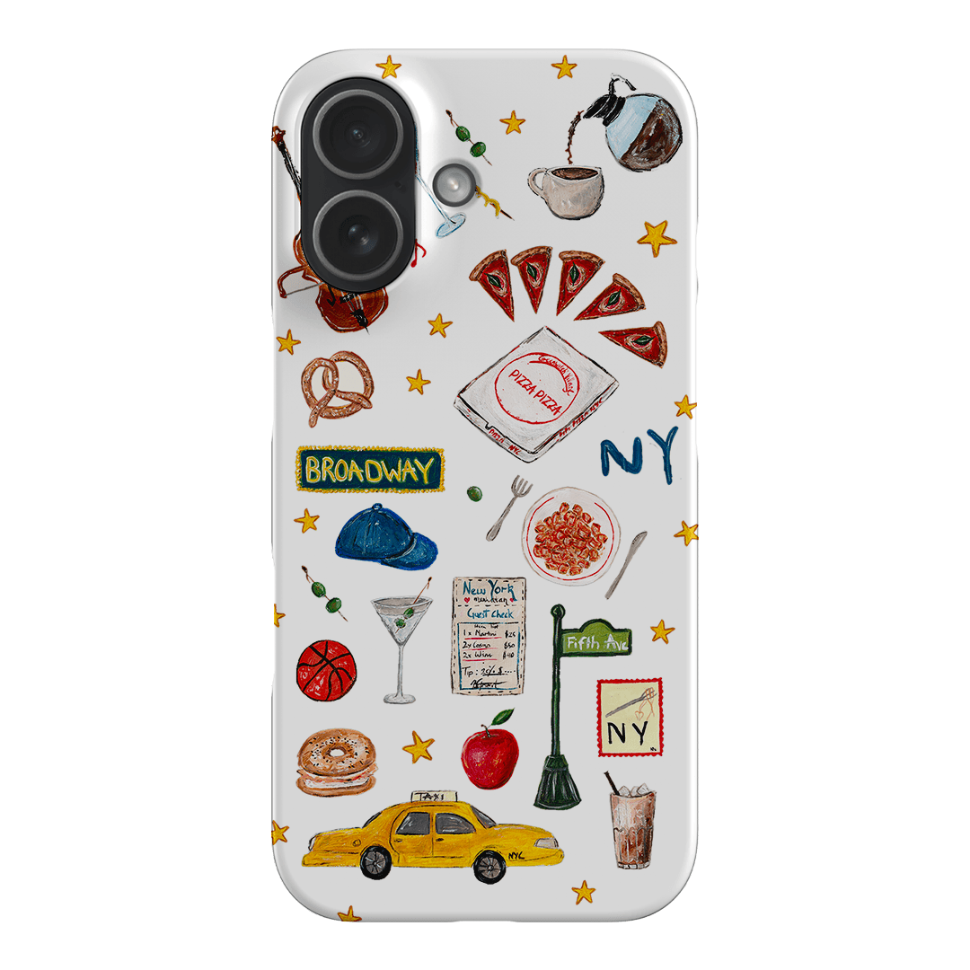 NYC White Printed Phone Cases iPhone 17 / Snap by BG. Studio - The Dairy