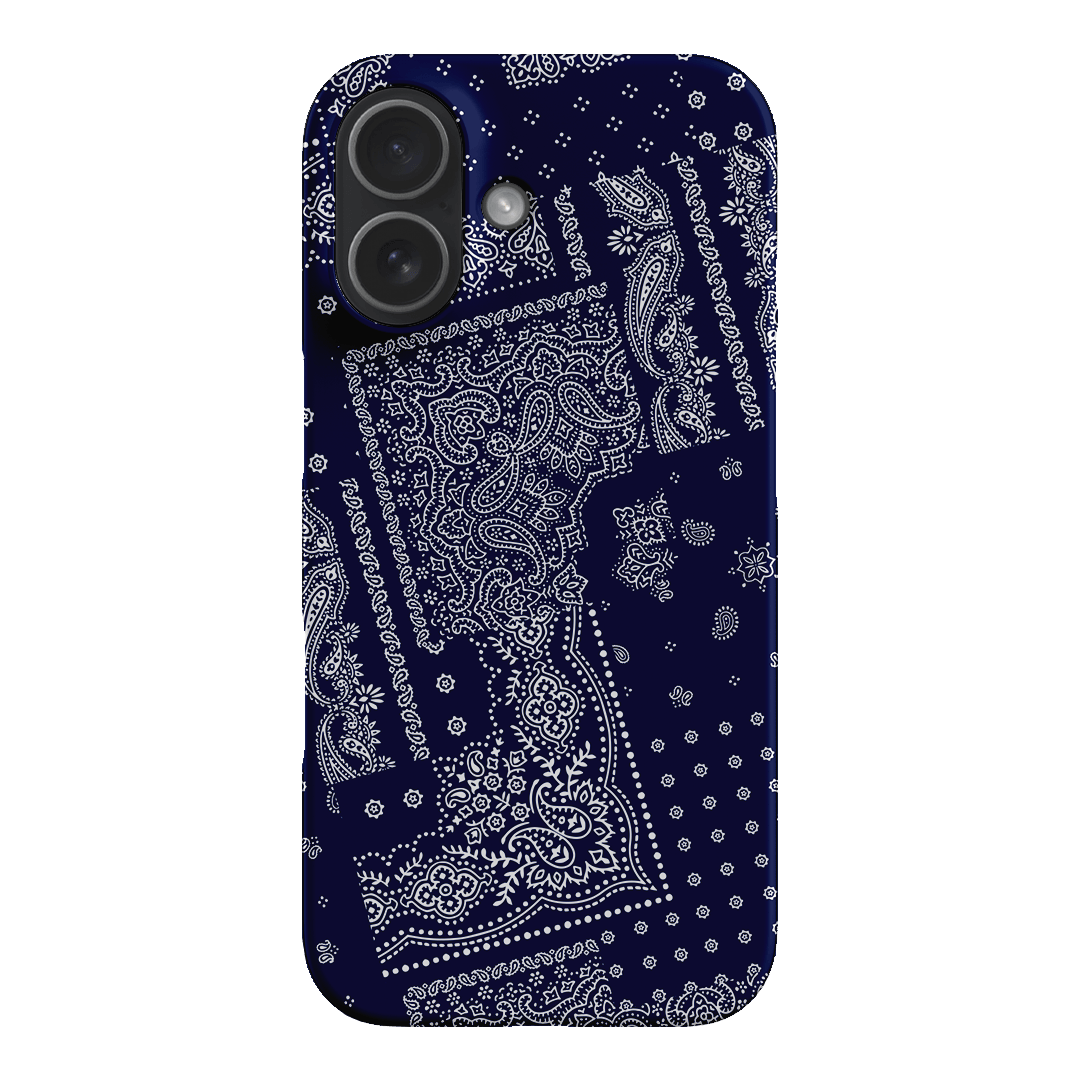Paisley Indigo Printed Phone Cases iPhone 17 / Snap by The Dairy - The Dairy