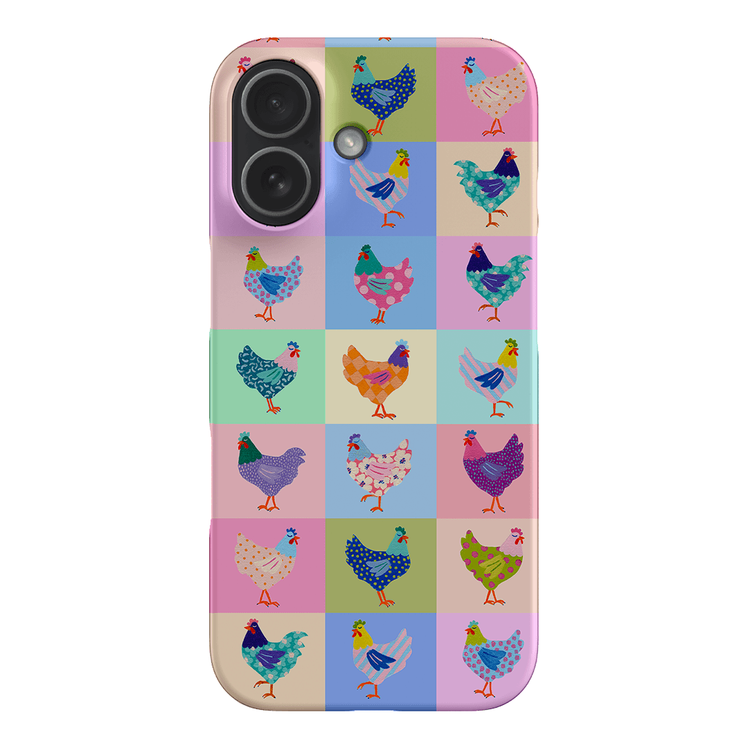 Pastel Chickens Printed Phone Cases iPhone 17 / Snap by Kayla Henley - The Dairy