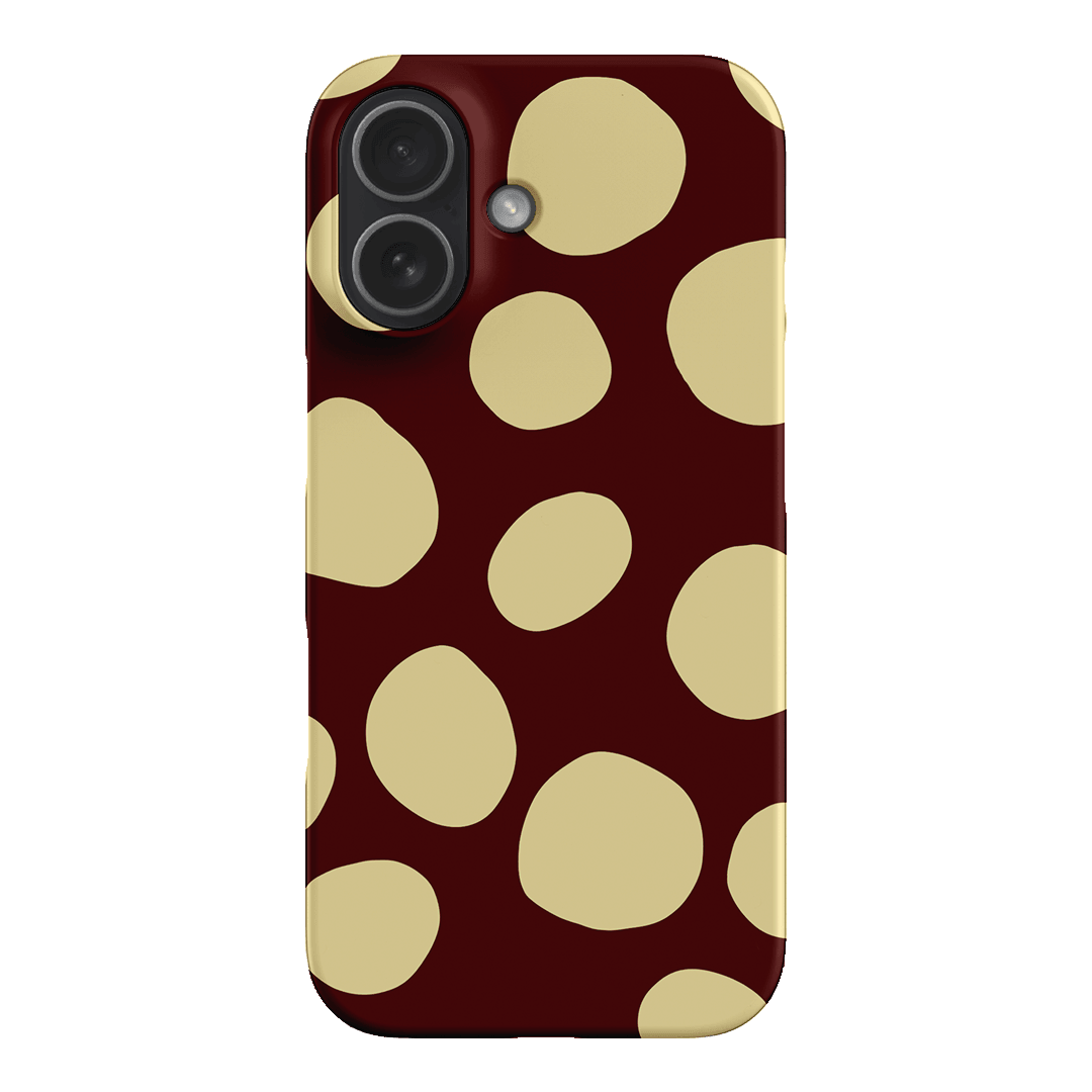 Pebbles Burgundy Butter Printed Phone Cases iPhone 17 / Snap by Veronica Tucker - The Dairy