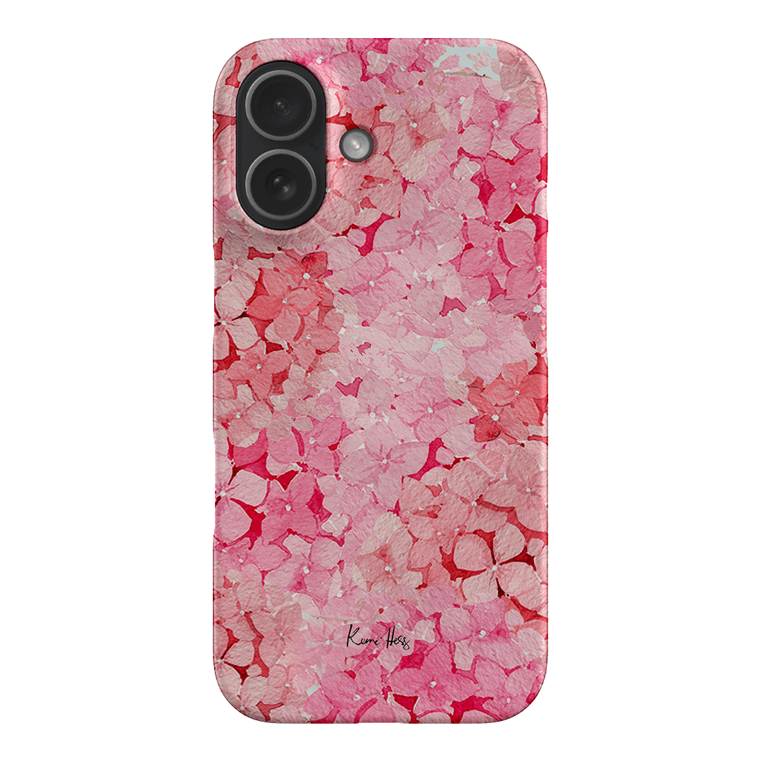 Hydrangea Pink Printed Phone Cases iPhone 17 / Snap by Kerrie Hess - The Dairy