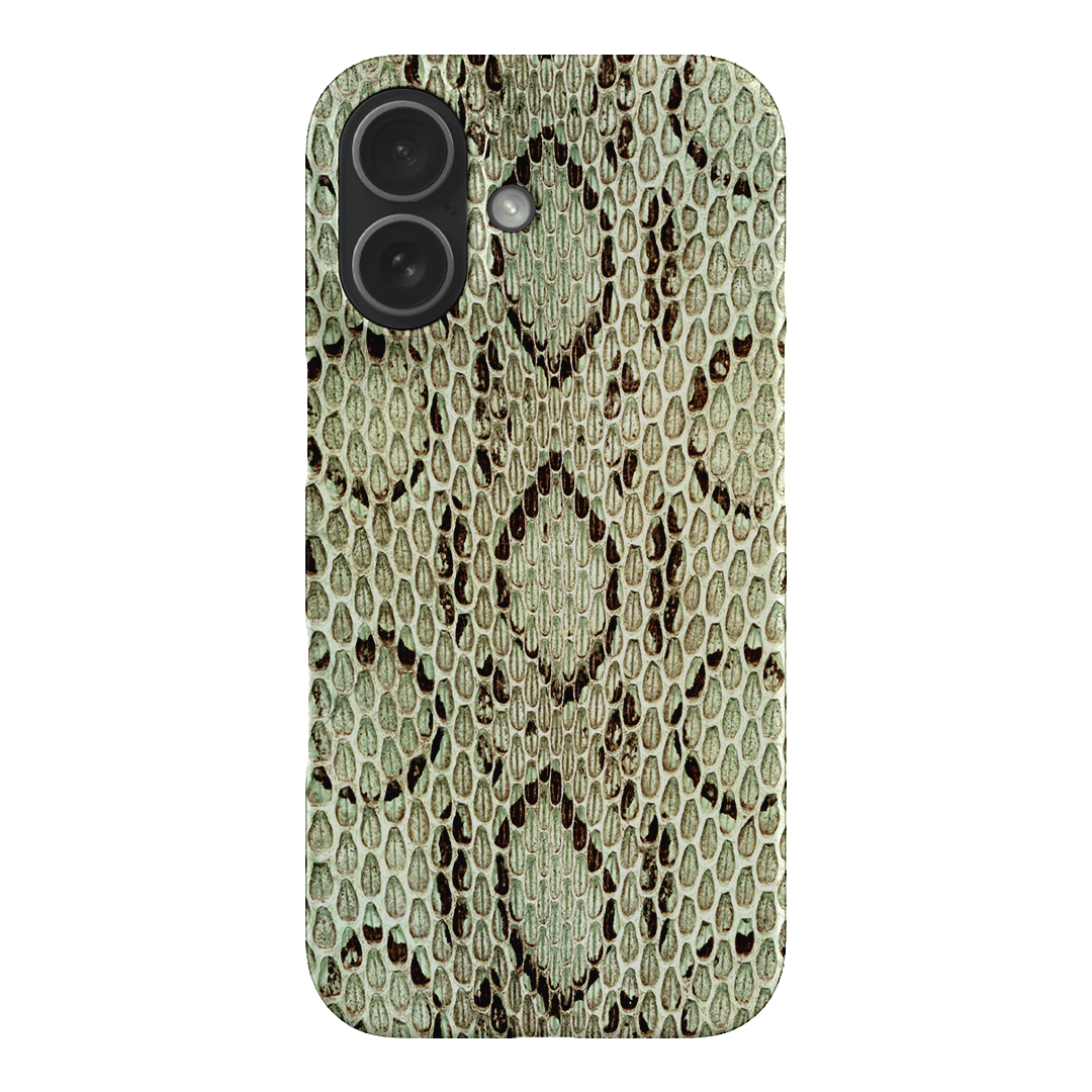 Pistachio Python Printed Phone Cases iPhone 17 / Snap by The Dairy - The Dairy