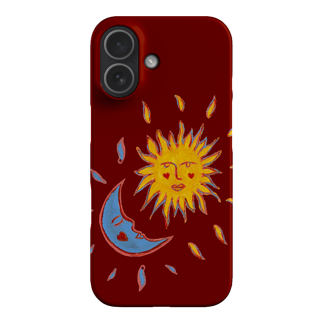 Sun & Moon Red Printed Phone Cases iPhone 17 / Snap by BG. Studio - The Dairy