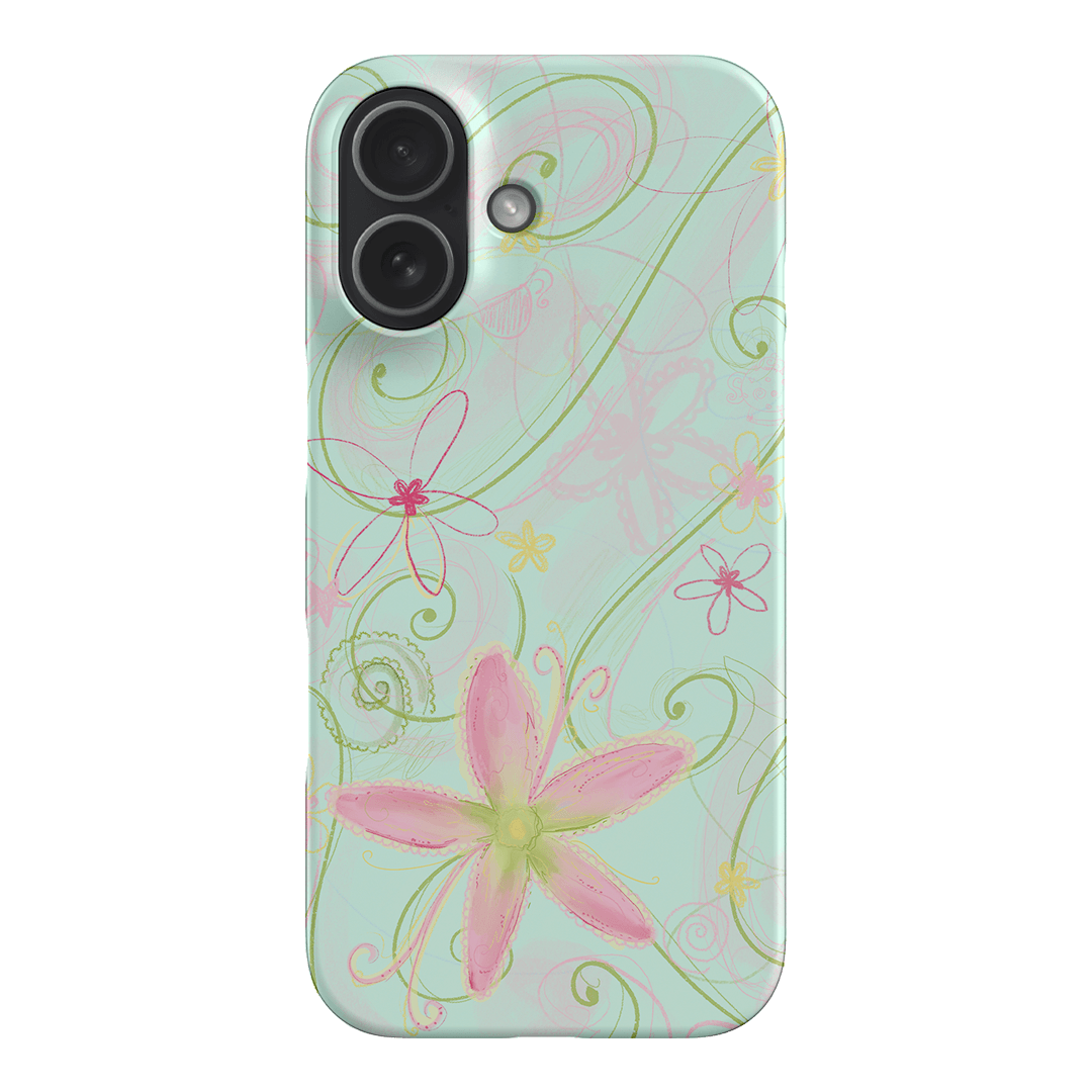 Swirl Blue Printed Phone Cases iPhone 17 / Snap by Kayla Carr - The Dairy