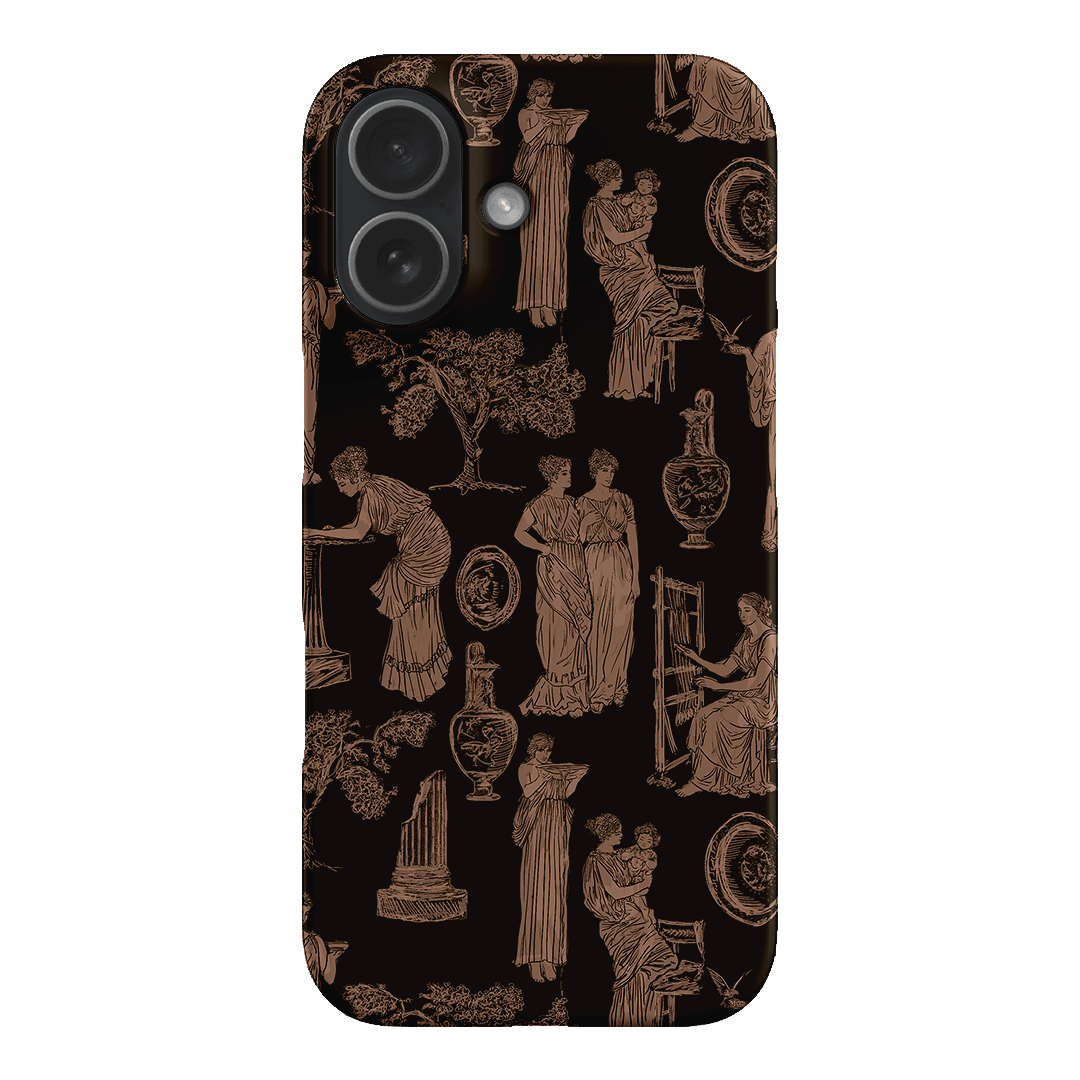 Symposium Burnt Umber Printed Phone Cases iPhone 17 / Snap by Veronica Tucker - The Dairy