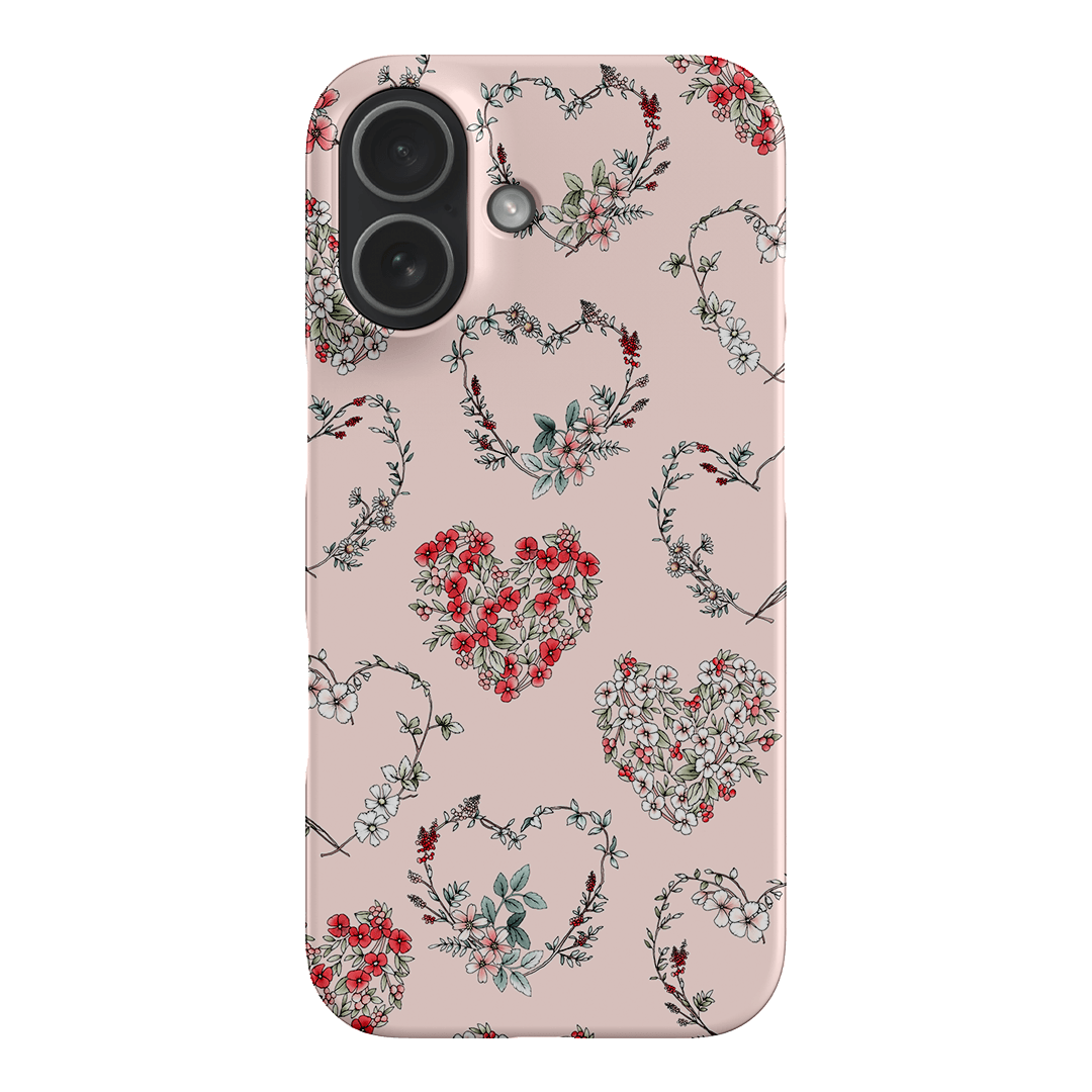 Wild Heart Wreath Printed Phone Cases iPhone 17 / Snap by Typoflora - The Dairy