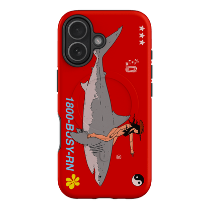 1800-Busy Rn in Red Printed Phone Cases iPhone 17 / Armoured MagSafe by Easty Beasty - The Dairy