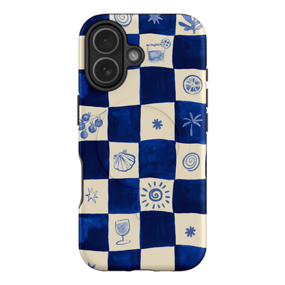 Afternoon Mezze Azure Printed Phone Cases iPhone 17 / Armoured MagSafe by Charlie Taylor - The Dairy