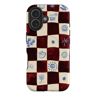 Afternoon Mezze Maroon Printed Phone Cases iPhone 17 / Armoured MagSafe by Charlie Taylor - The Dairy
