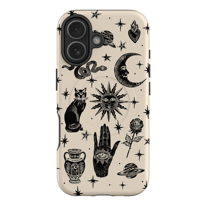 Astro Flash Beige Printed Phone Cases iPhone 17 / Armoured MagSafe by Veronica Tucker - The Dairy