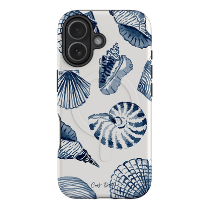 Blue Shells Printed Phone Cases iPhone 17 / Armoured MagSafe by Cass Deller - The Dairy