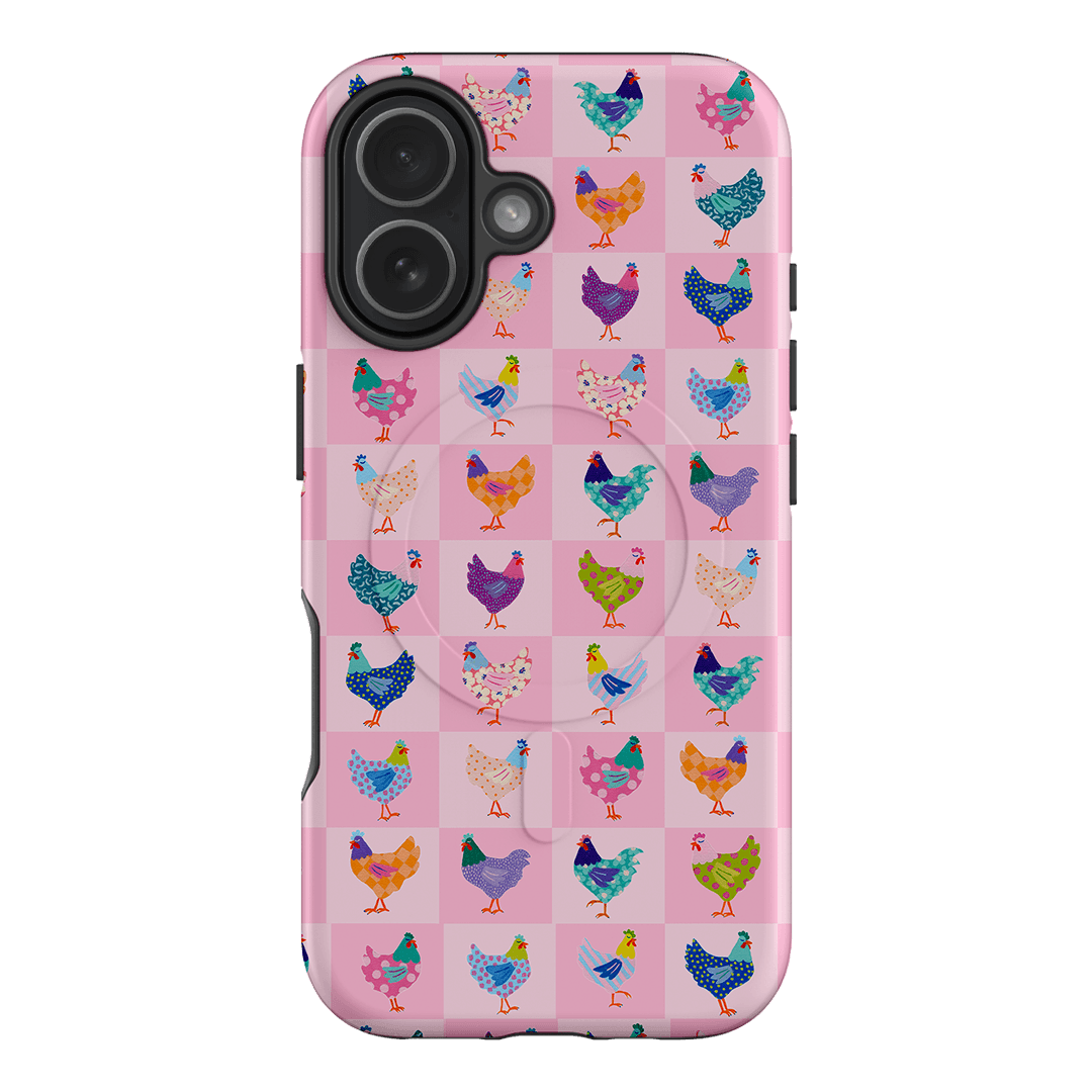 Checkered Chickens Printed Phone Cases iPhone 17 / Armoured MagSafe by Kayla Henley - The Dairy