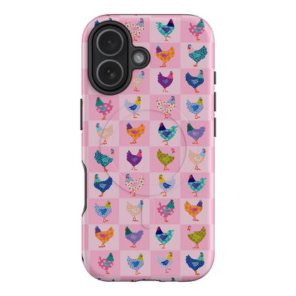 Checkered Chickens Printed Phone Cases iPhone 17 / Armoured MagSafe by Kayla Henley - The Dairy