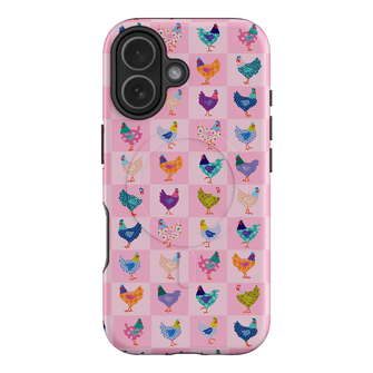 Checkered Chickens Printed Phone Cases iPhone 17 / Armoured MagSafe by Kayla Henley - The Dairy
