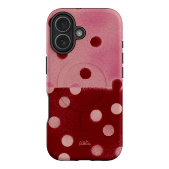 Cherry Polka Dot Printed Phone Cases iPhone 17 / Armoured MagSafe by Jasmine Dowling - The Dairy