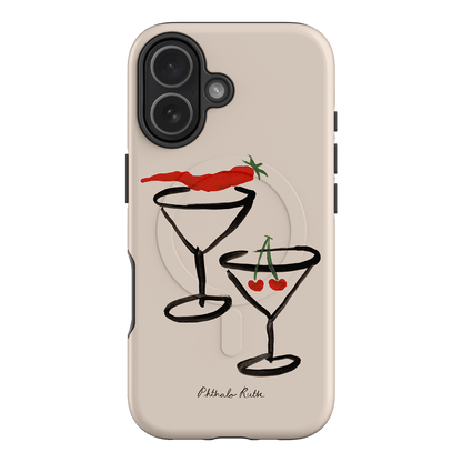 Chili Cherry Printed Phone Cases iPhone 17 / Armoured MagSafe by Phthalo Ruth - The Dairy