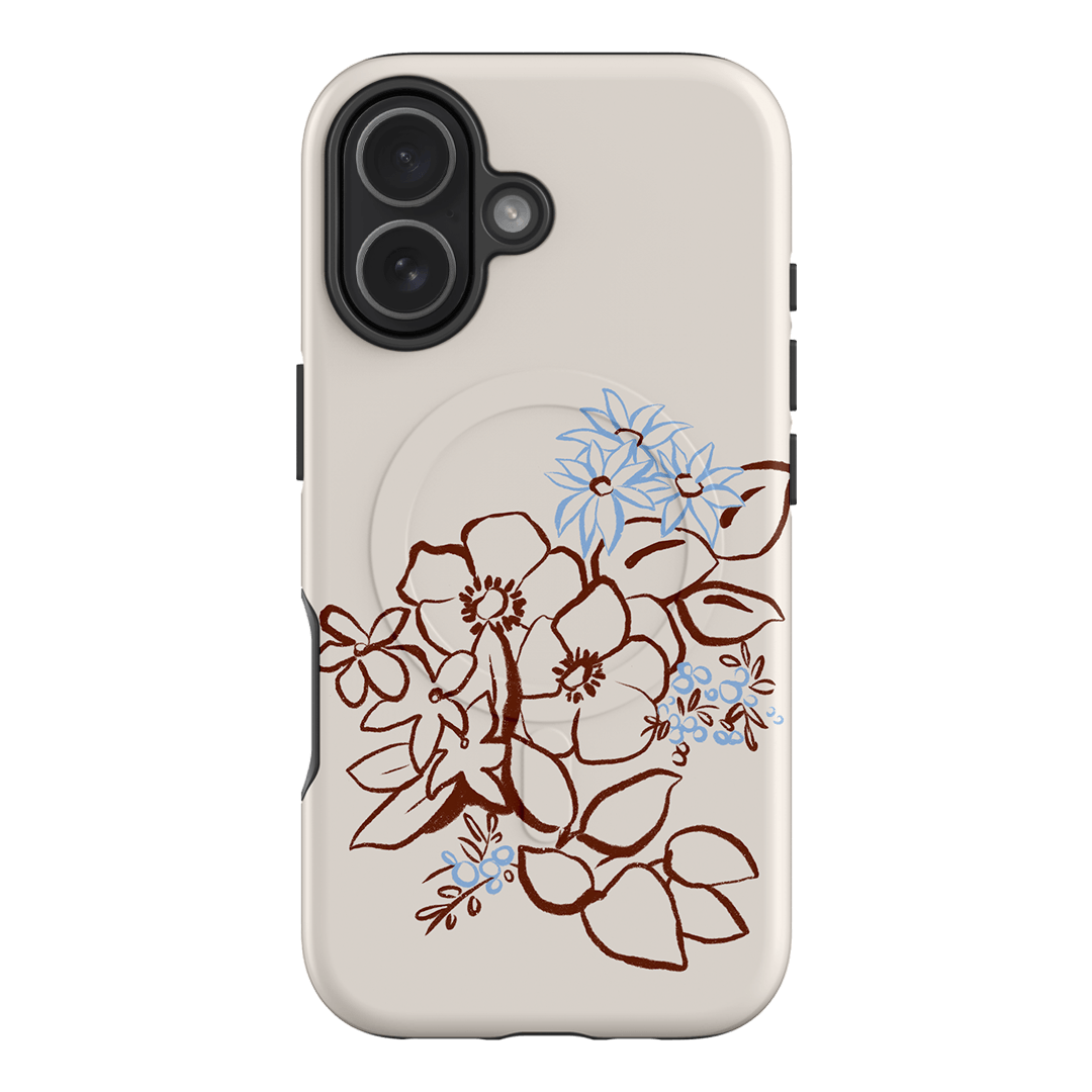 Cream Posy Printed Phone Cases iPhone 17 / Armoured MagSafe by Typoflora - The Dairy