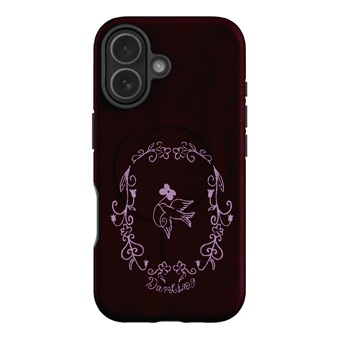 Darling Burgundy Printed Phone Cases by The Dairy - The Dairy