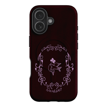 Darling Burgundy Printed Phone Cases by The Dairy - The Dairy