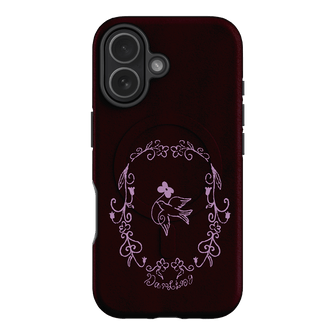 Darling Burgundy Printed Phone Cases by The Dairy - The Dairy