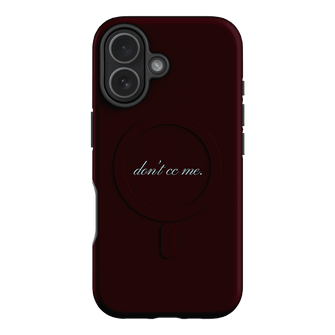 Don't CC Me Fancy Printed Phone Cases iPhone 17 / Armoured MagSafe by The Dairy - The Dairy