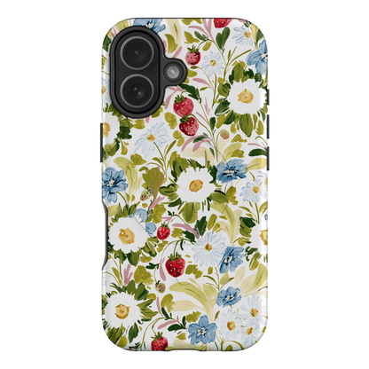 Garden Strawberries Printed Phone Cases iPhone 17 / Armoured MagSafe by Ellie Mae - The Dairy