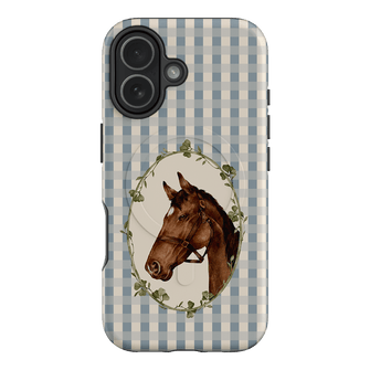 Gingham Horse Printed Phone Cases iPhone 17 / Armoured MagSafe by Kasiags Art - The Dairy