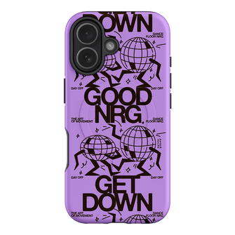 Good Energy in Purple Printed Phone Cases iPhone 17 / Armoured MagSafe by After Hours - The Dairy