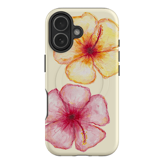 Hibiscus Flower Yellow Printed Phone Cases iPhone 17 / Armoured MagSafe by BG. Studio - The Dairy
