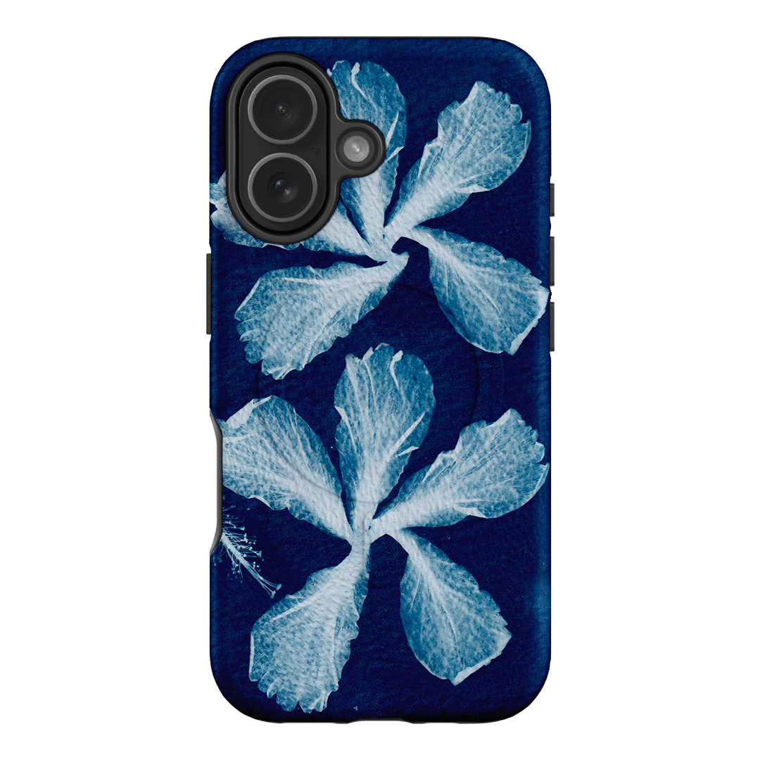 Hibiscus Cyanotype Printed Phone Cases iPhone 17 / Armoured MagSafe by Sally Hungerford - The Dairy