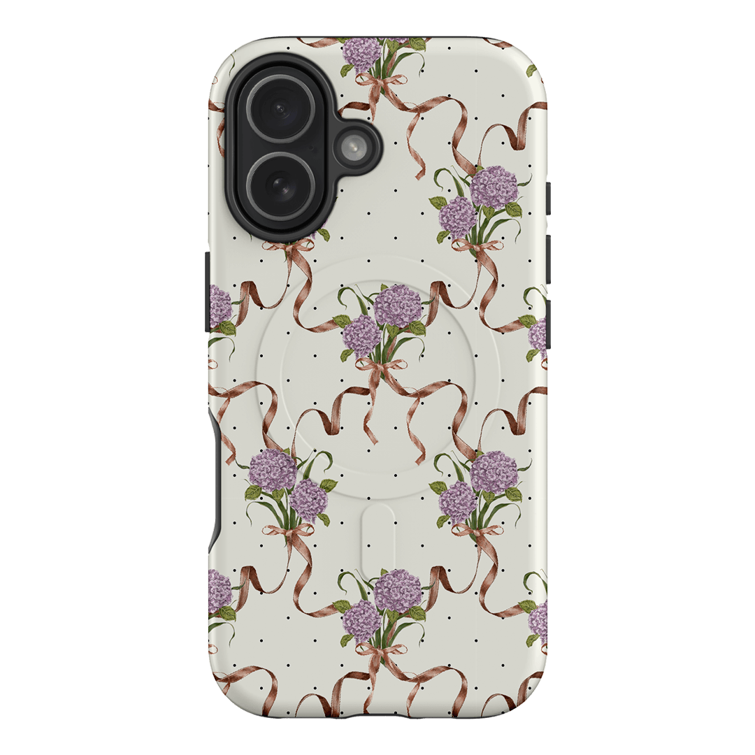 Hydrangea Ribbon Printed Phone Cases iPhone 17 / Armoured MagSafe by Veronica Tucker - The Dairy