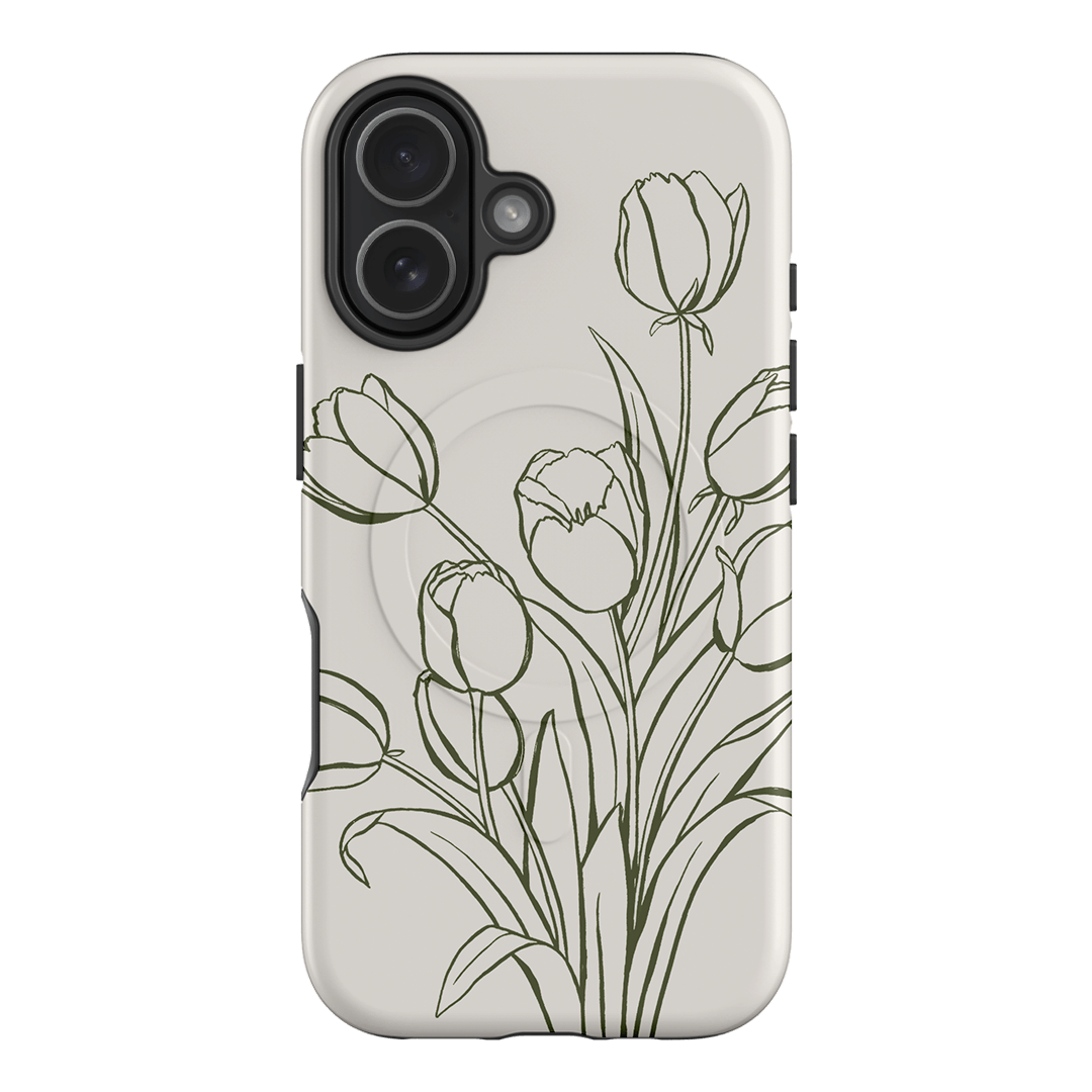 Inked Tulips Printed Phone Cases iPhone 17 / Armoured MagSafe by Typoflora - The Dairy
