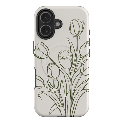 Inked Tulips Printed Phone Cases iPhone 17 / Armoured MagSafe by Typoflora - The Dairy