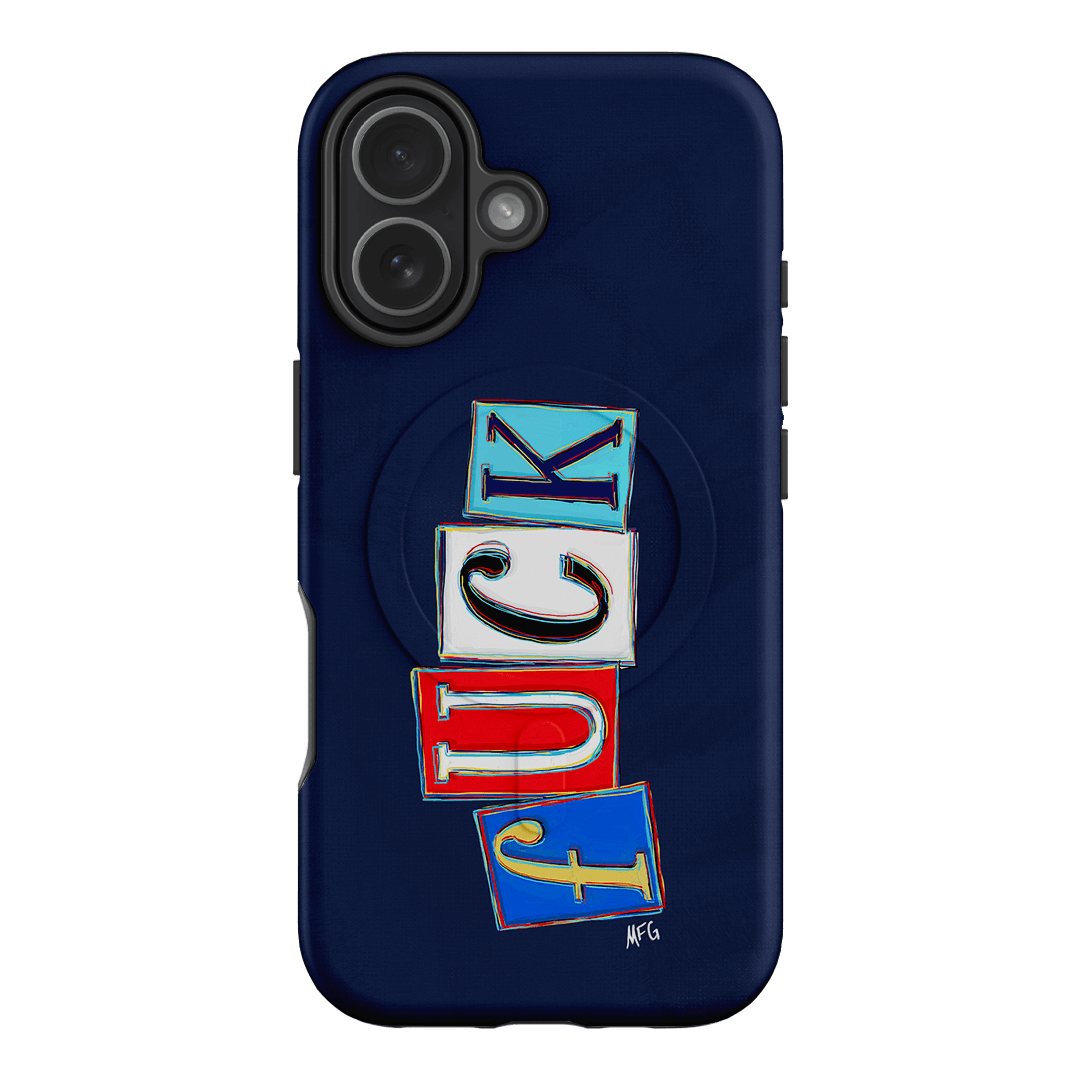 Lil Fcks Blue Printed Phone Cases iPhone 17 / Armoured MagSafe by Margarbs Art - The Dairy