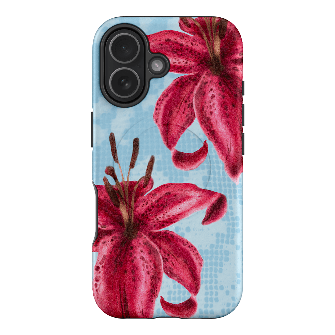Lillies Printed Phone Cases iPhone 17 / Armoured MagSafe by Sally Hungerford - The Dairy